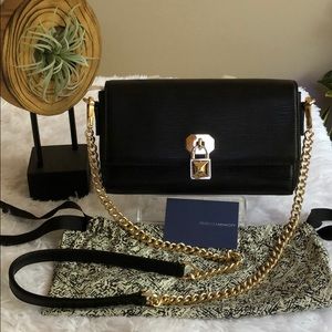 Rebecca Minkoff Lane Crossbody/Clutch Black NEW
